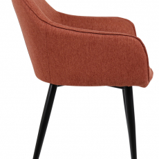 Jedálenská stolička Boise, textil, oranžová - 3