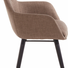 Jedálenská stolička Bradford, textil, hnedá - 2