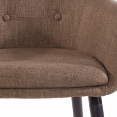 Jedálenská stolička Bradford, textil, hnedá - 3