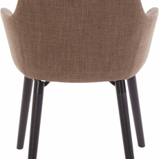 Jedálenská stolička Bradford, textil, hnedá - 4