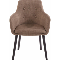 Jedálenská stolička Bradford, textil, hnedá