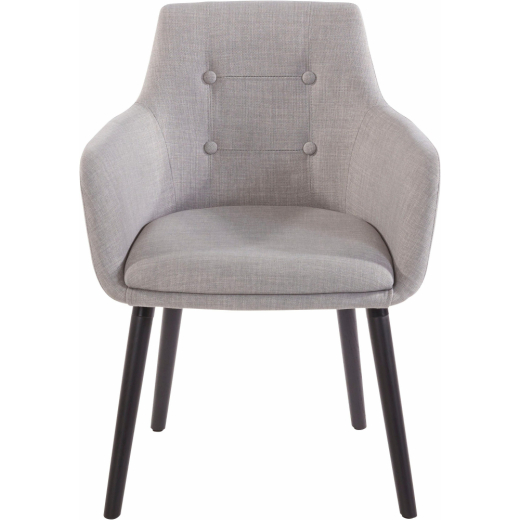 Jedálenská stolička Bradford, textil, šedá - 1
