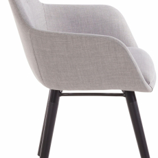 Jedálenská stolička Bradford, textil, šedá - 2