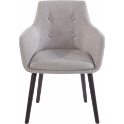 Jedálenská stolička Bradford, textil, šedá