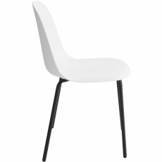 Jedálenská stolička Bren (súprava 2 ks), biela - 3