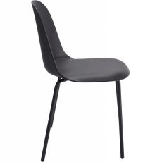 Jedálenská stolička Bren (súprava 2 ks), čierna - 3