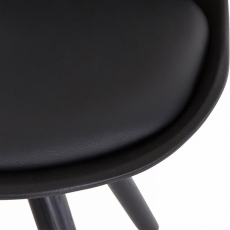 Jedálenská stolička Brend (Súprava 2 ks), čierna - 4