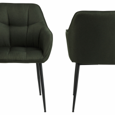 Jedálenská stolička Brenda (SET 2 ks), zelená - 7