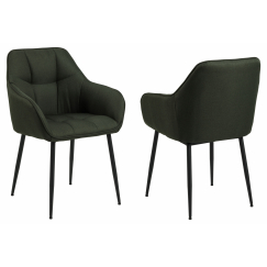 Jedálenská stolička Brenda (SET 2 ks), zelená