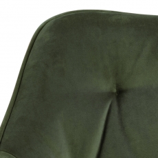 Jedálenská stolička Brooke II (SET 2ks), zamat, zelená - 8