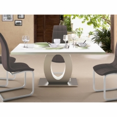 Jedálenská stolička Brune (Súprava 2 ks), cappuccino - 2