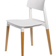 Jedálenská stolička Bruno, biela - 1