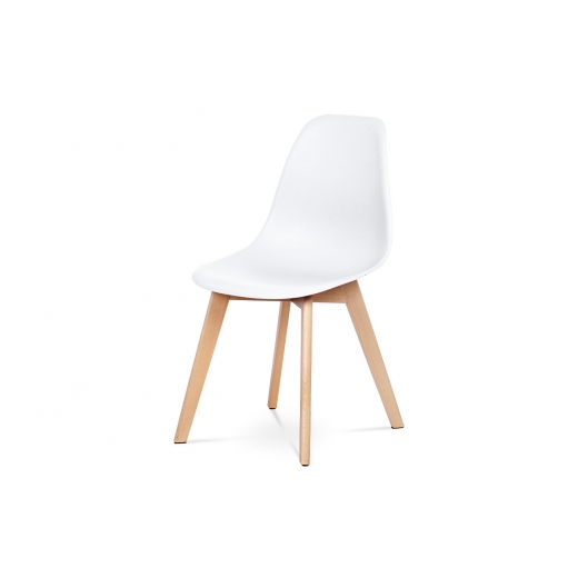 Jedálenská stolička Bubu (súprava 4 ks), biela - 1