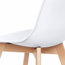 Jedálenská stolička Bubu (súprava 4 ks), biela - 5