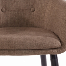 Jedálenská stolička Buck (Súprava 2 ks), cappuccino - 5