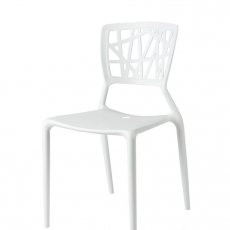Jedálenská stolička Busk, biela - 3