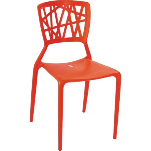 Jedálenská stolička Busk, červená - 1