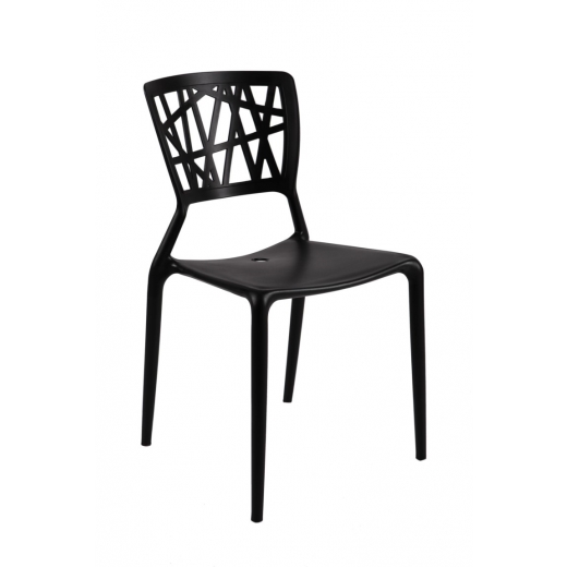 Jedálenská stolička Busk, čierna - 1