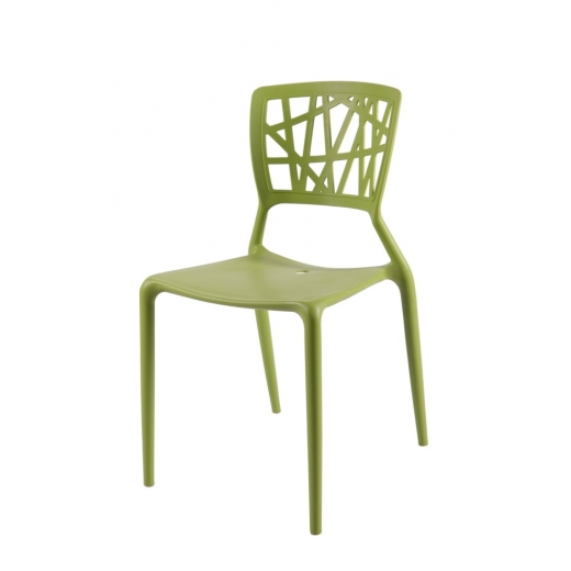 Jedálenská stolička Busk, zelená - 1