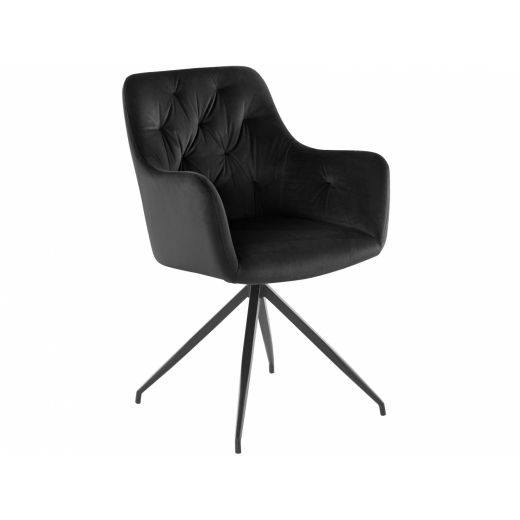 Jedálenská stolička Calvin (SET 2 ks), čierna - 1