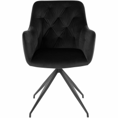 Jedálenská stolička Calvin (SET 2 ks), čierna - 3