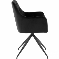 Jedálenská stolička Calvin (SET 2 ks), čierna - 4