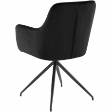Jedálenská stolička Calvin (SET 2 ks), čierna - 6