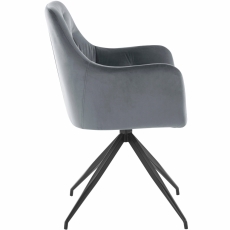 Jedálenská stolička Calvin (SET 2 ks), šedá - 4