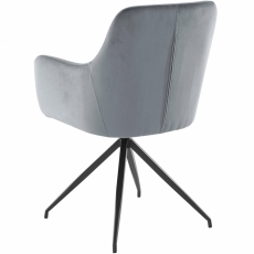 Jedálenská stolička Calvin (SET 2 ks), šedá - 5