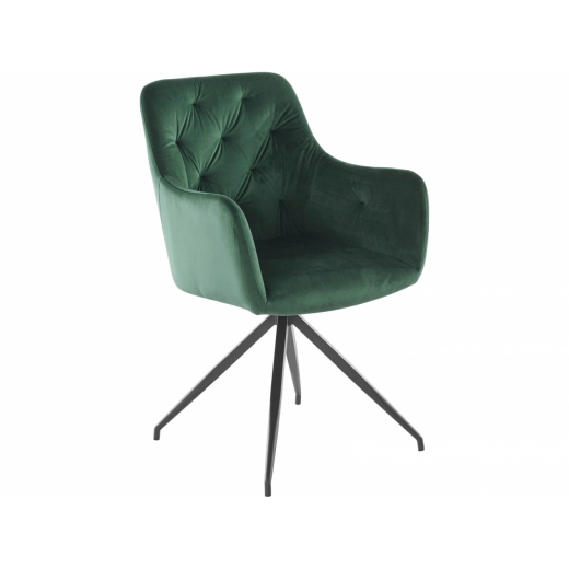 Jedálenská stolička Calvin (SET 2 ks), zelená - 1