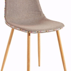 Jedálenská stolička Cant (Súprava 2 ks), cappuccino - 6