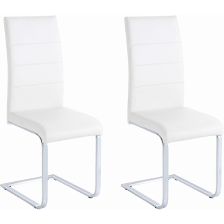 Jedálenská stolička Care (Súprava 2 ks), biela