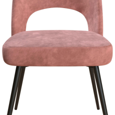 Jedálenská stolička Chantal, zamat, ružová - 6