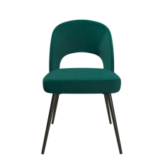 Jedálenská stolička Chantal, zamat, zelená - 1
