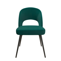Jedálenská stolička Chantal, zamat, zelená