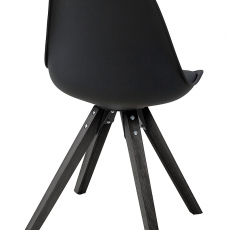 Jedálenská stolička Damian (Súprava 2 ks), čierna - 3