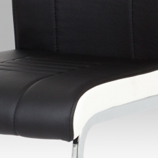 Jedálenská stolička Debran (súprava 4 ks), čierna - 7