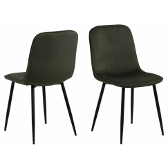 Jedálenská stolička Delmy (SET 4 ks), olivová