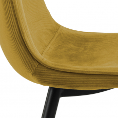 Jedálenská stolička Delmy (SET 4 ks), žltá - 3