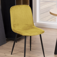 Jedálenská stolička Delmy (SET 4 ks), žltá - 4