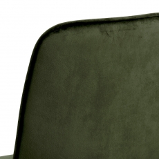 Jedálenská stolička Delmy (SET 4ks), zamat, olivová - 3