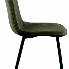 Jedálenská stolička Delmy (SET 4ks), zamat, olivová - 4