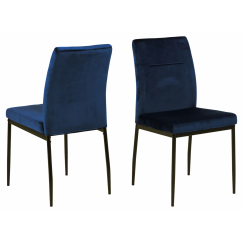 Jedálenská stolička Demi (SET 2 ks), tmavo modrá