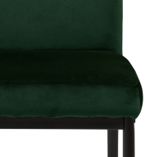 Jedálenská stolička Demi (SET 2ks), zamat, tmavo zelená - 8