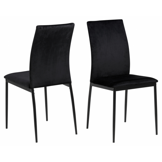 Jedálenská stolička Demina (SET 4 ks), čierna - 1