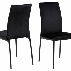 Jedálenská stolička Demina (SET 4 ks), čierna - 1