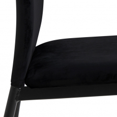 Jedálenská stolička Demina (SET 4 ks), čierna - 3