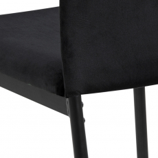 Jedálenská stolička Demina (SET 4 ks), čierna - 6