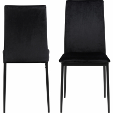 Jedálenská stolička Demina (SET 4 ks), čierna - 9