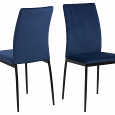 Jedálenská stolička Demina (SET 4 ks), tmavo modrá - 1